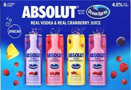 Absolut Vodka Ocean Spray Variety Cocktail (Each) (Each)